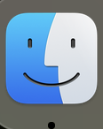 a screen shot of the Finder icon in the Dock